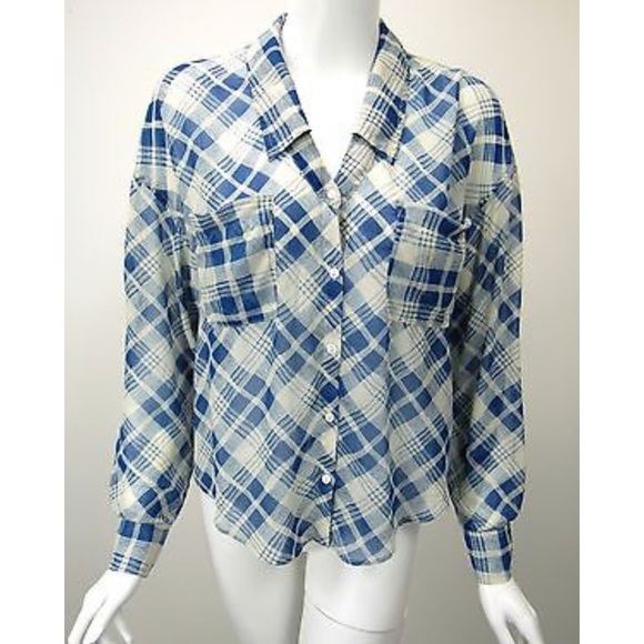 COPY - Free People sheer button down top - Picture 2 of 6